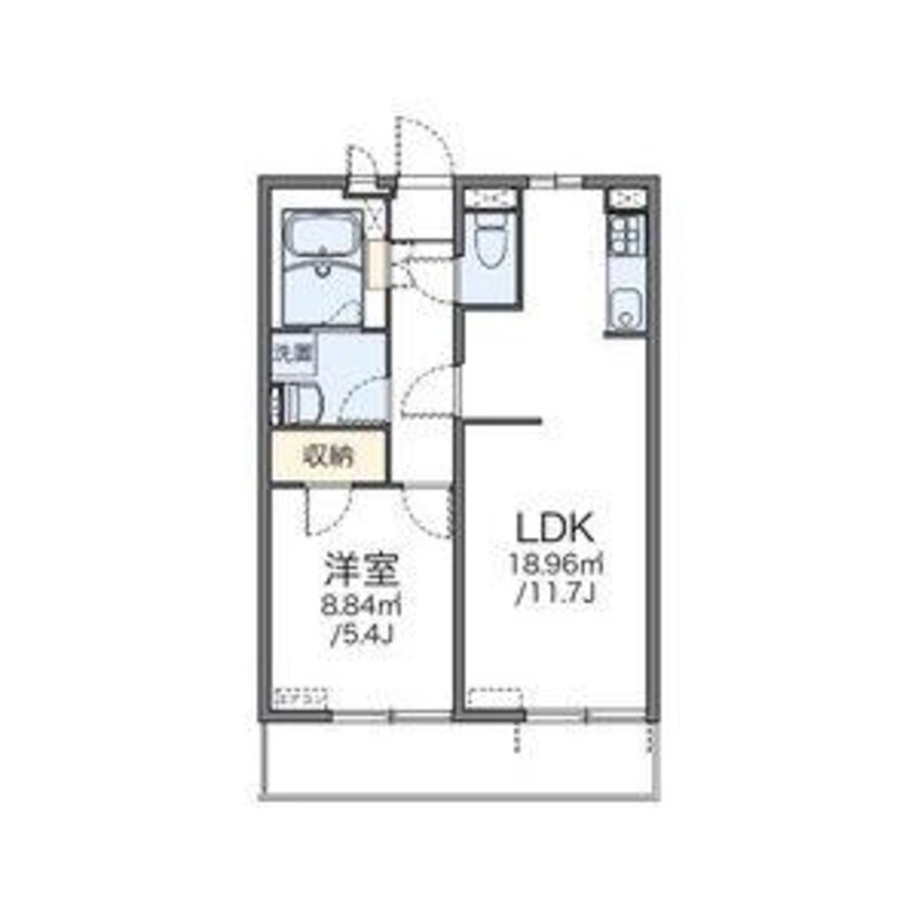 間取図 レオネクストカーネリアンハイツ