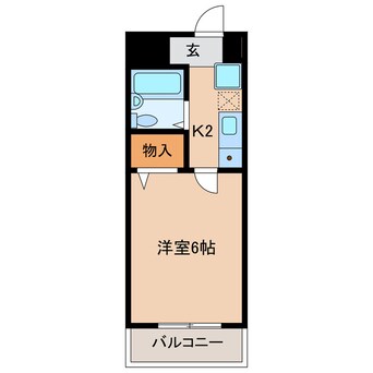 間取図 パレス京町Ⅱ