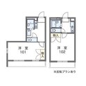 レオパレスグリーンロードⅠの間取図