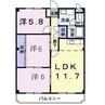 レジデンスアメニティ 3LDKの間取り