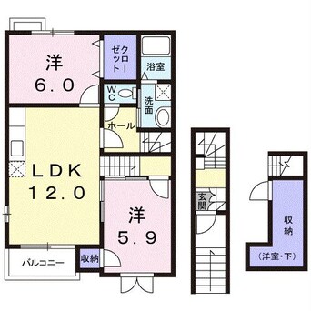 間取図 アンソレイエハイム