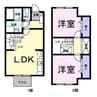 エスポアールドエルⅡ 2LDKの間取り