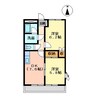 名古屋市営地下鉄鶴舞線/赤池駅 徒歩20分 1-2階 築27年 2DKの間取り