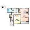 アイリス 1LDKの間取り