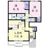 名古屋市営地下鉄東山線/藤が丘駅 バス:26分:停歩4分 1階 築20年 2LDKの間取り