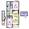 名鉄豊田線/黒笹駅 徒歩39分 2階 築11年 2LDKの間取り