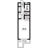 名鉄豊田線/米野木駅 バス:7分:停歩5分 4-4階 築34年 1Kの間取り