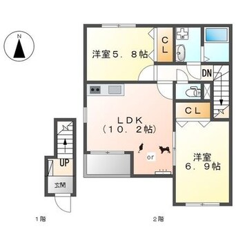 間取図 シャイニー竜泉寺