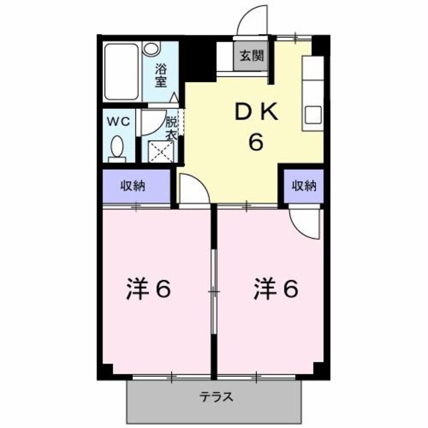 間取図 シティハイツ山田A