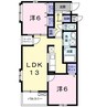 ベルグラース 2LDKの間取り
