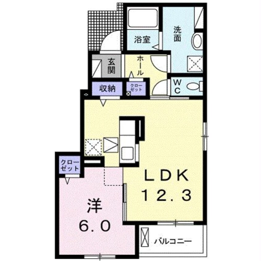 間取図 ラ.ノストラ.カーサＫ Ⅱ