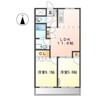 プラム・ベル 2LDKの間取り
