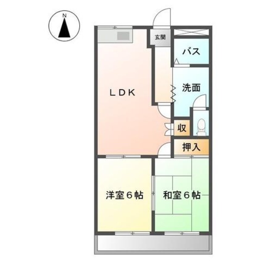 間取図 グリーンハイツA棟