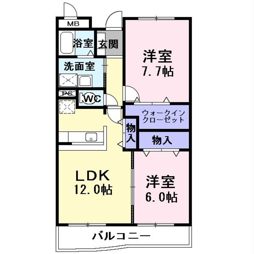 間取図 グランドール吉根