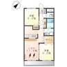グリーンコートFK 2LDKの間取り