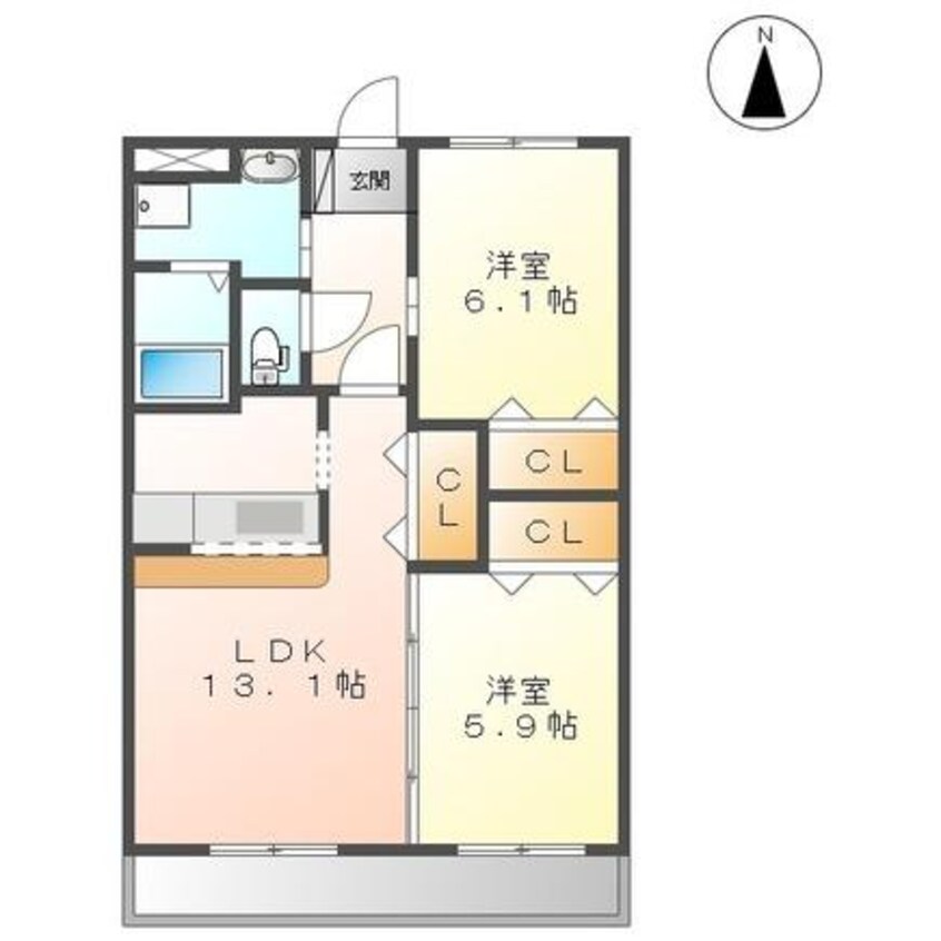 間取図 NORTH VILLA