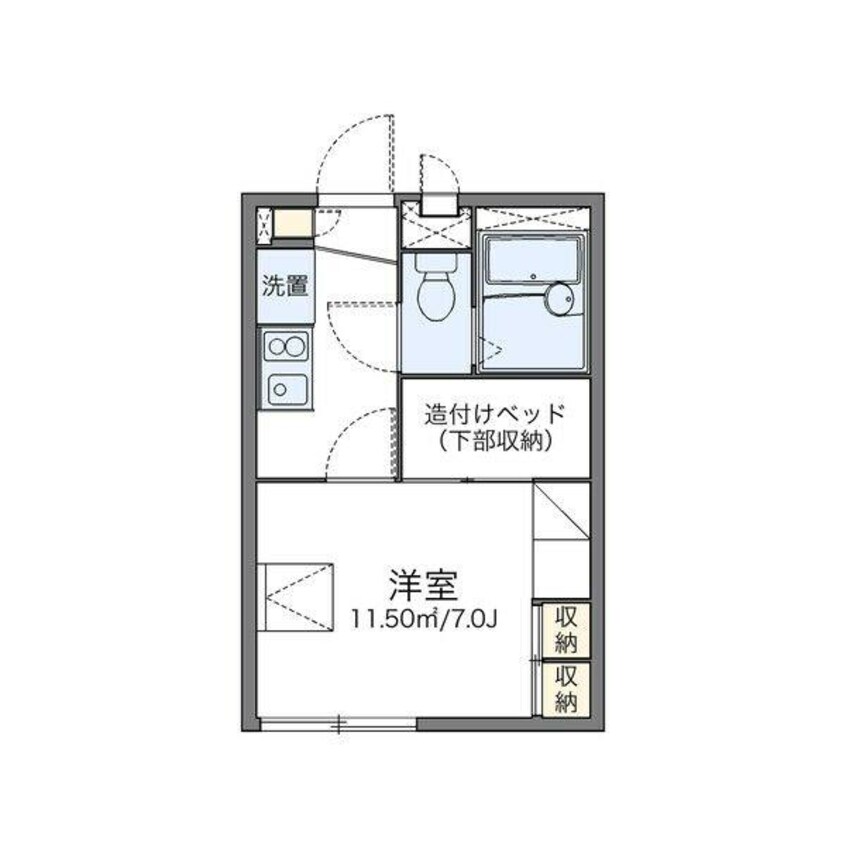 間取図 レオパレス吉根第2