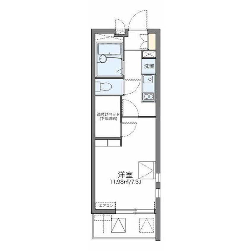 間取図 レオパレスPines寿