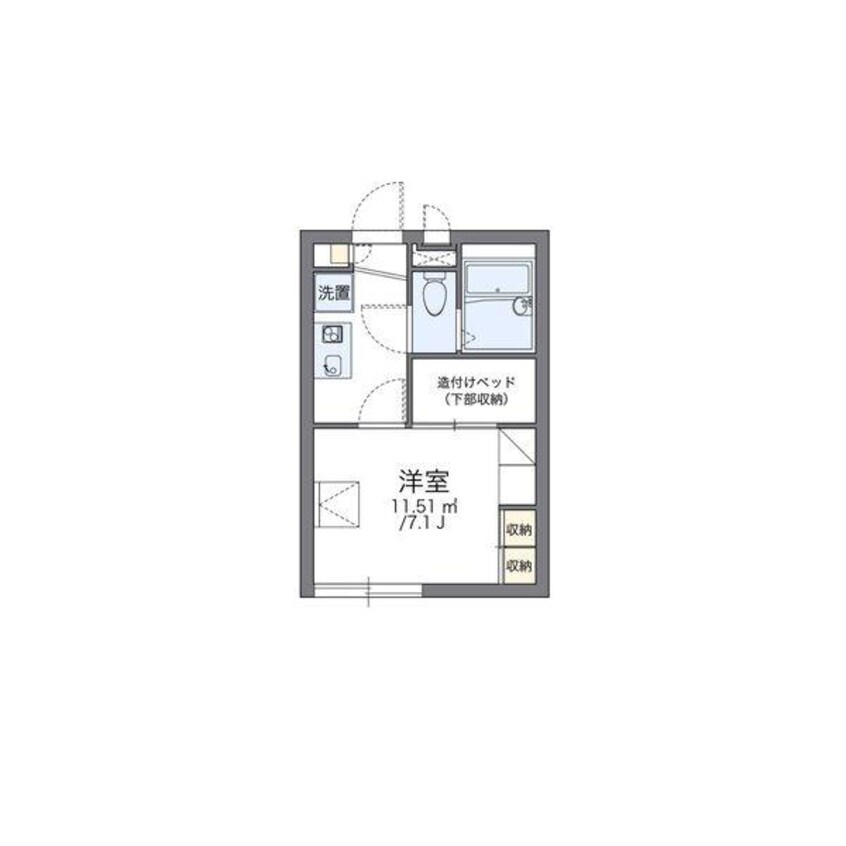 間取図 レオパレス廿軒家