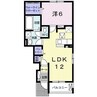 ブルージュ小幡 1LDKの間取り