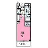 シャローゼ2 1Rの間取り