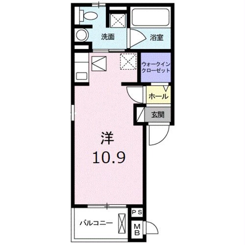 間取図 UH長栄