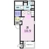 UH長栄 1Rの間取り