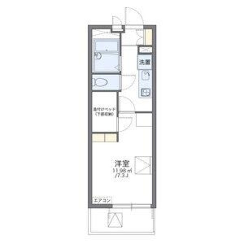 間取図 レオパレス高島