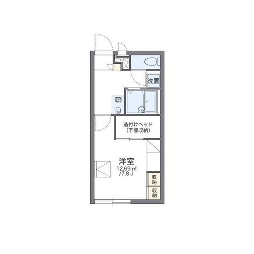 間取図 レオパレスパークサイド