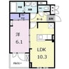 ＬｕｍｉｎｏｕｓⅡ 1LDKの間取り