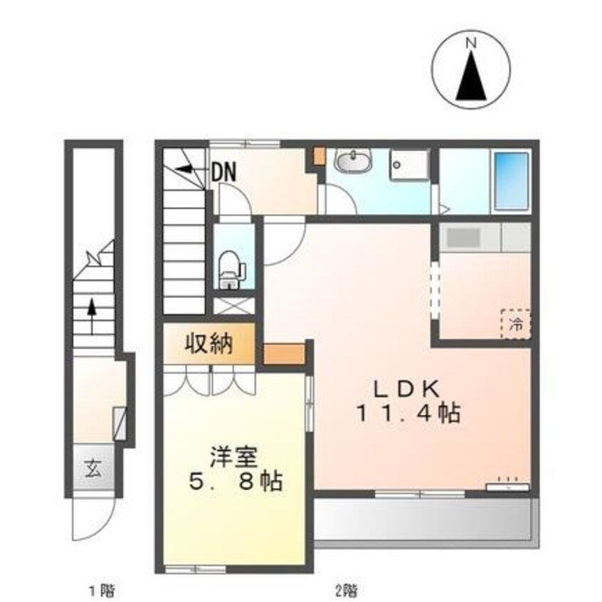 間取図 エトワール大森金城学院前