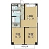 ストーク横地 2LDKの間取り