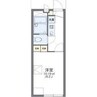 レオパレスbig　valley 1Kの間取り