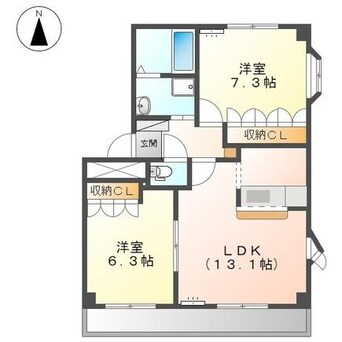 間取図 サンパレス川北