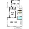 ルース　リーリヤ 2LDKの間取り