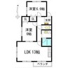 ルース　リーリヤ 2LDKの間取り