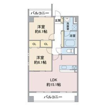 間取図 エスペランサ四軒家