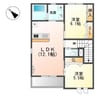 サンシャイン　ヒルズ 2LDKの間取り