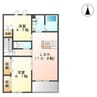 ＲＥプロニティＢ棟 2LDKの間取り