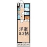 第2マンション菜の花 1Kの間取り