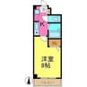 エランドールH 1Kの間取り