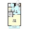 ボナールⅡ 1Kの間取り