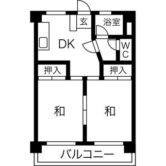 間取図 パラシオン喜多山