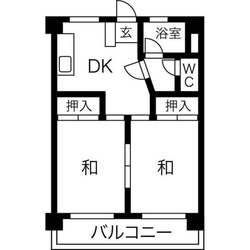 間取図 パラシオン喜多山