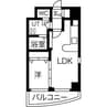 パラシオン千代田 1LDKの間取り