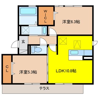 間取図 アコルト・シェーン