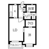 詩季乃郷 1LDKの間取り