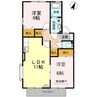 エクセレント藤 2LDKの間取り