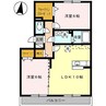 グラス　ウィン 2LDKの間取り