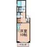 クレール 1Rの間取り